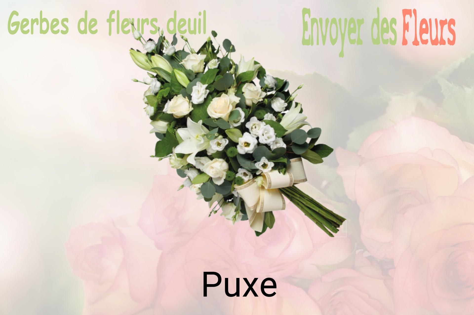 Gerbe de fleurs de deuil livrée à Puxe